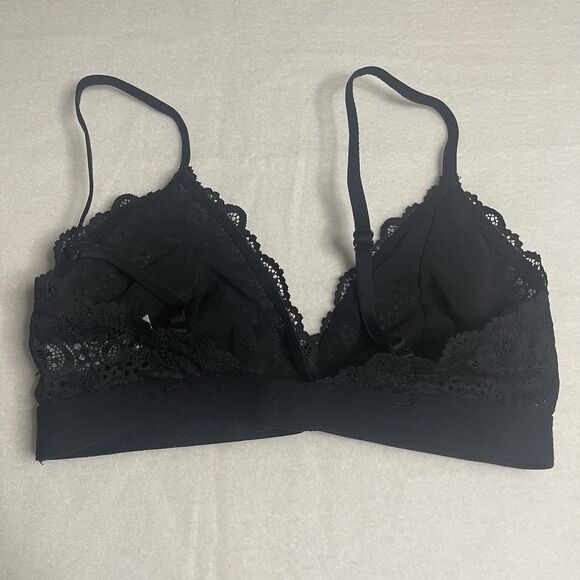 Colsie Women’s Black Lace Bralette – Size XS with Adjustable Straps - Picture 2 of 7